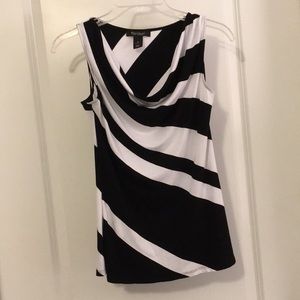WHBM Striped Sleeveless Top
